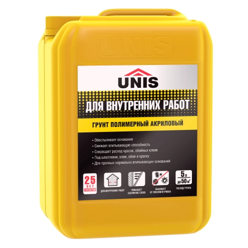 Грунт для внутренних работ UNIS 10 л
