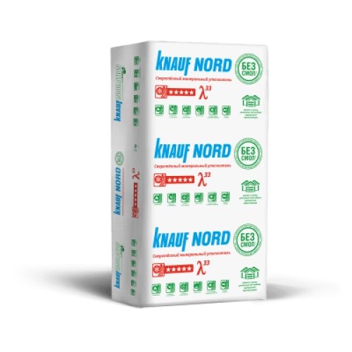 Утеплитель Knauf Nord 1250х600х100мм 4.5м2 0.45м3 6шт